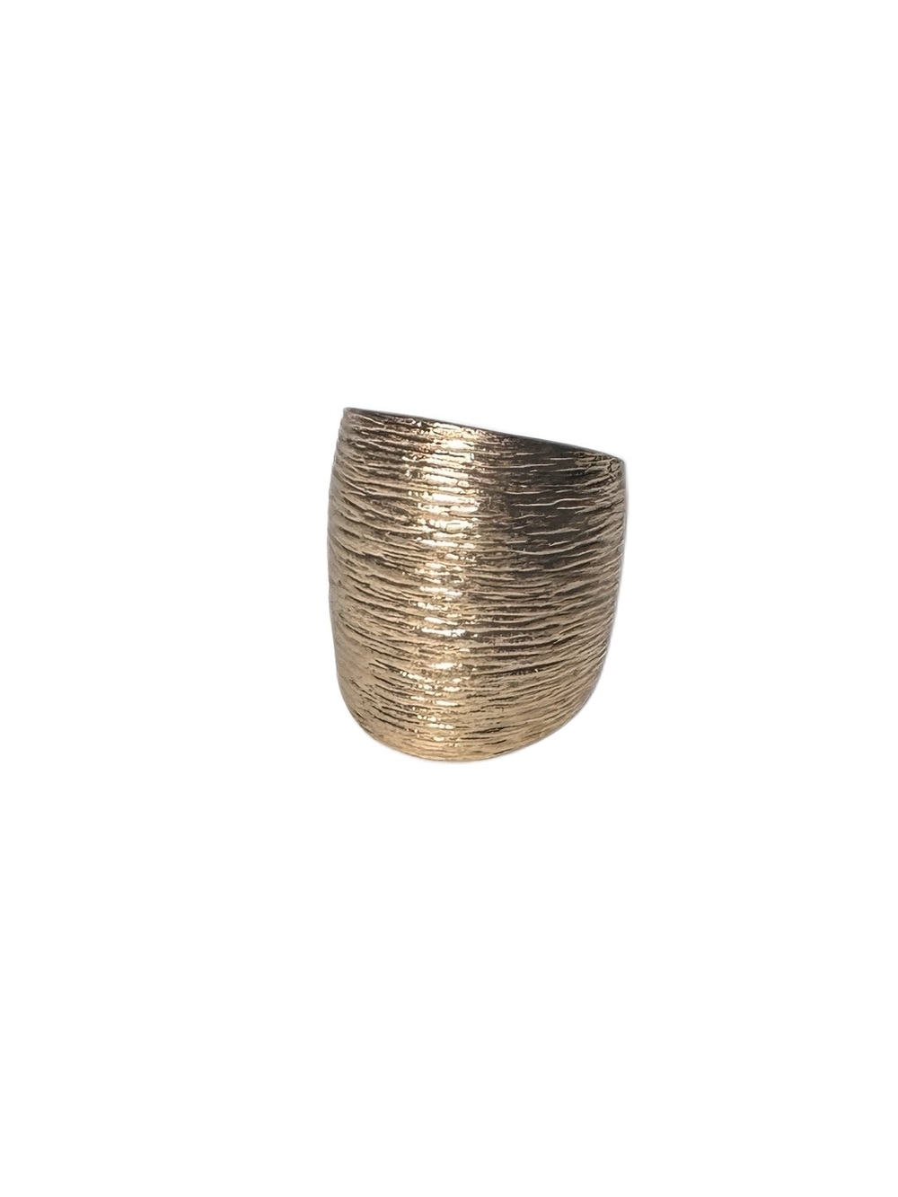 Lucky Brand Textured Gold Dome Statement Ring - Picture 2 of 5